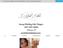 Tablet Screenshot of iheartcakesbyyari.com